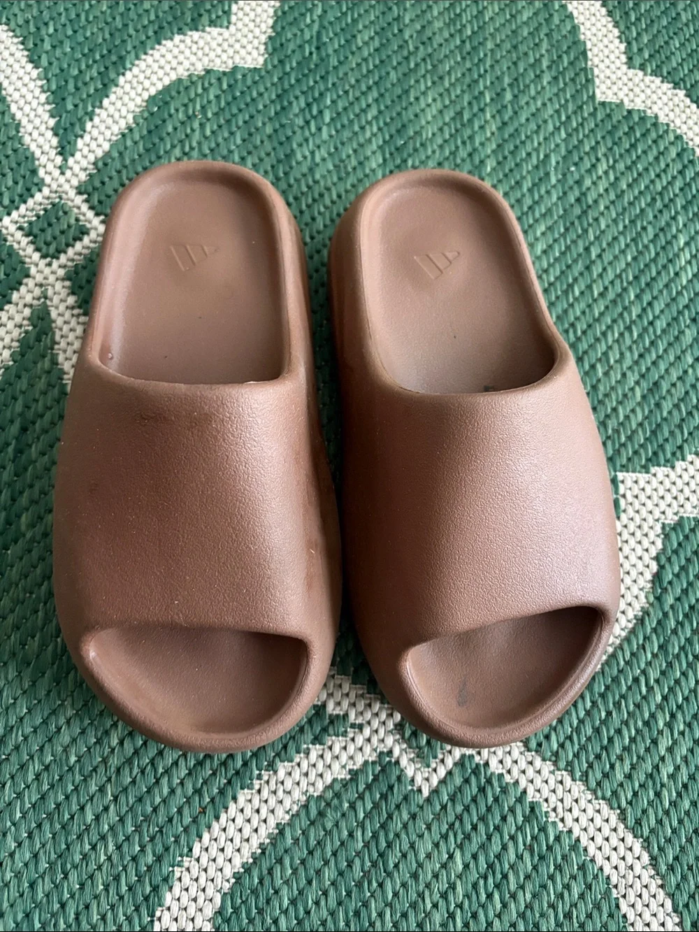 Yeezy Kids Brown Slide Sandals - Lightweight Comfort….Size 5Y
